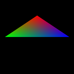 重心坐标颜色插值结果